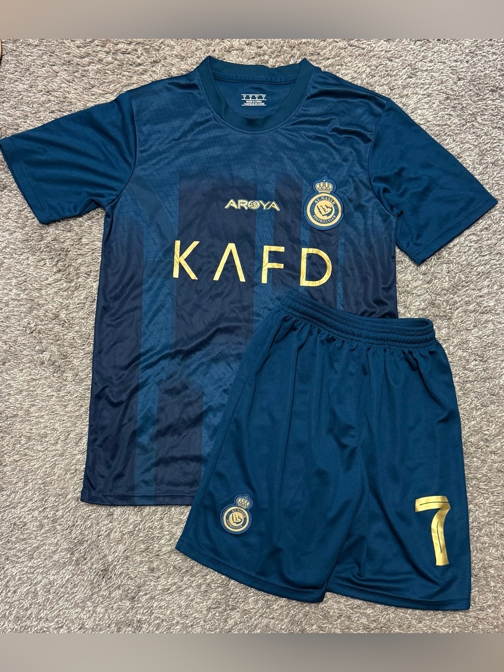 EUC Men’s Cristiano Ronaldo Al NASSR 23-24 Jersey Set, Size S